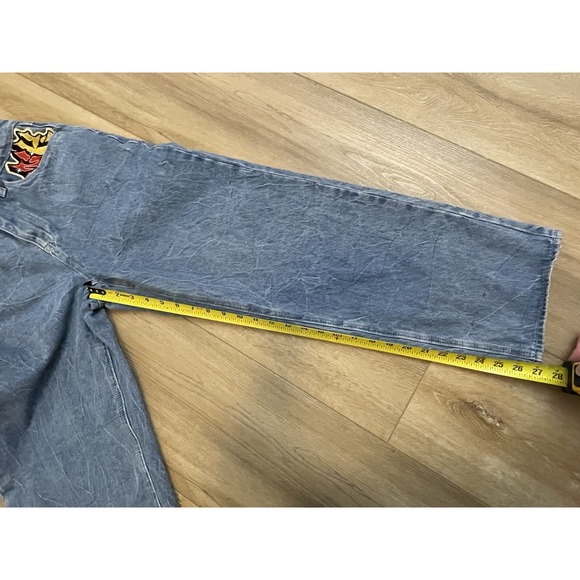 Ninth Hall Jeans Ambush Dragon Embroidered Y2K Skater Baggy Streetwear Graffiti - Picture 12 of 12